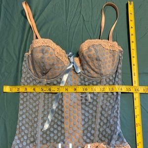 Baby Blue Polka Dot Corset